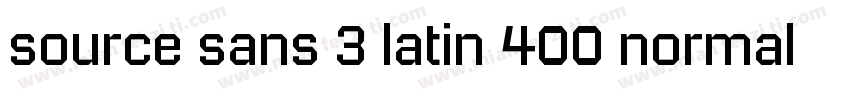 source sans 3 latin 400 normal字体转换